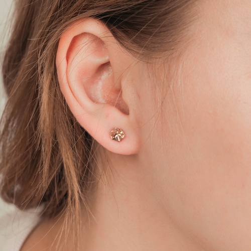 Пусеты Fiore Luna Crystal Champagne, SWE0127/1 CH S фото 4